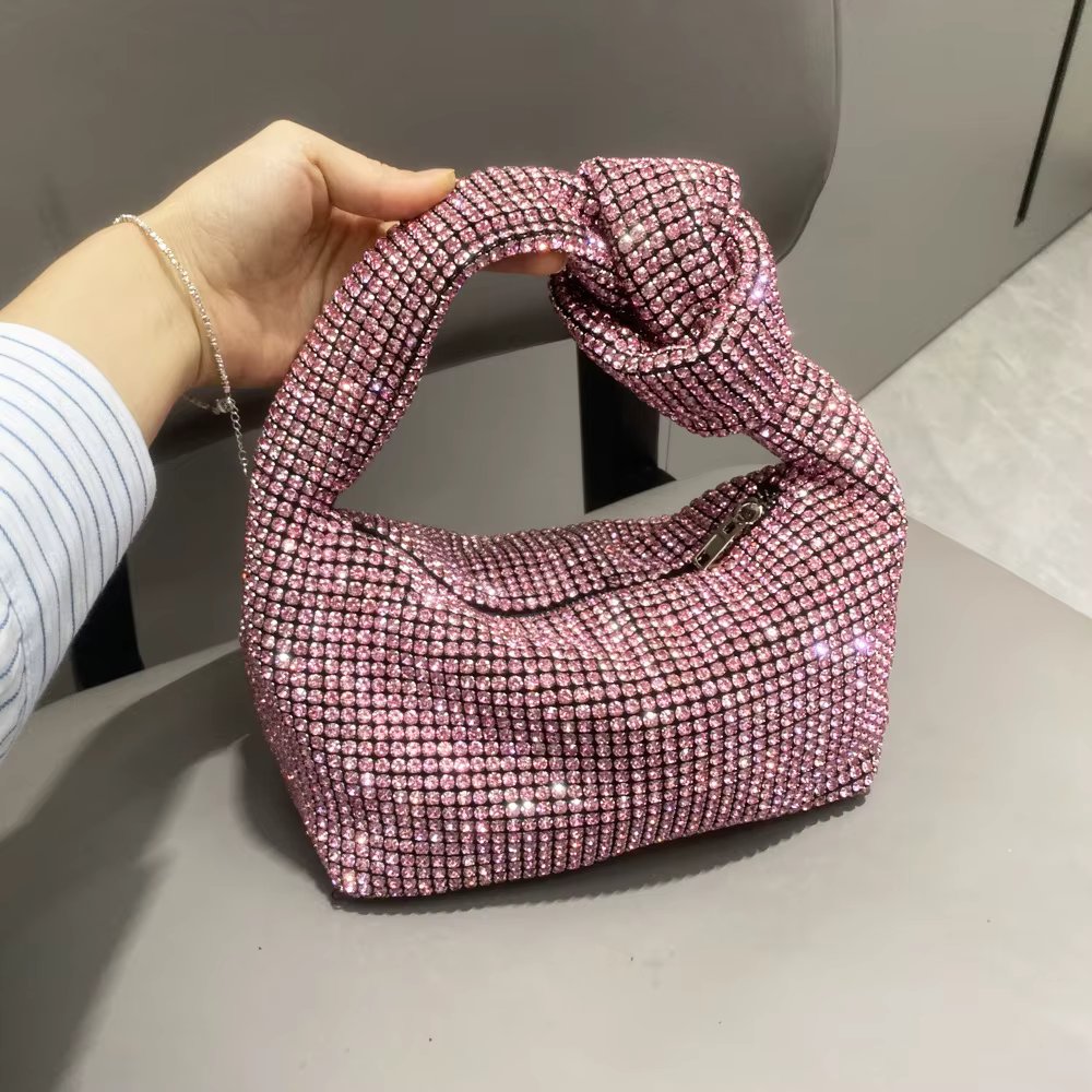 2024 Diamond-Encrusted Evening Clutch Bag Fashion Glamorous For Women Armpit Bags