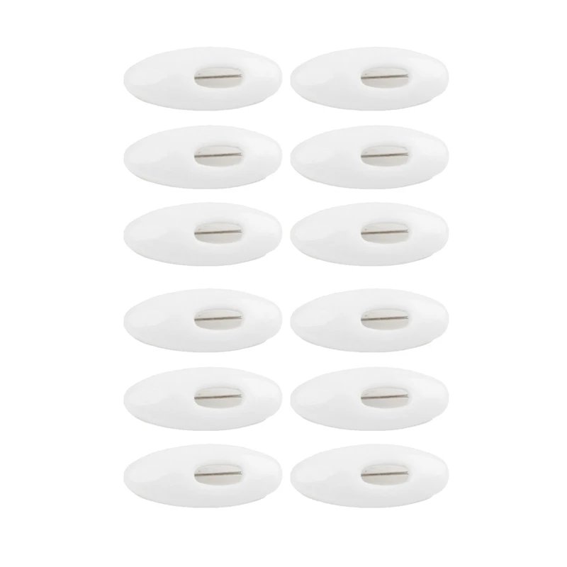 12Pcs White