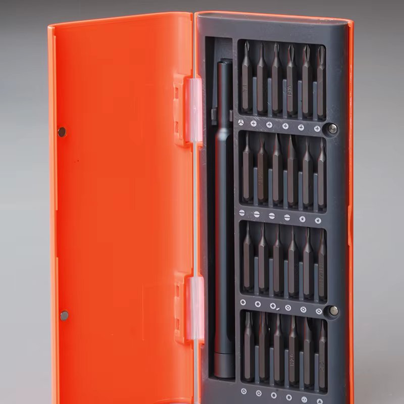 Screwdriver Magnetic Orange Shell 25 in 1 Precision Screwdriver Set Phosphate Plating Tool Set for Machine Keyboard