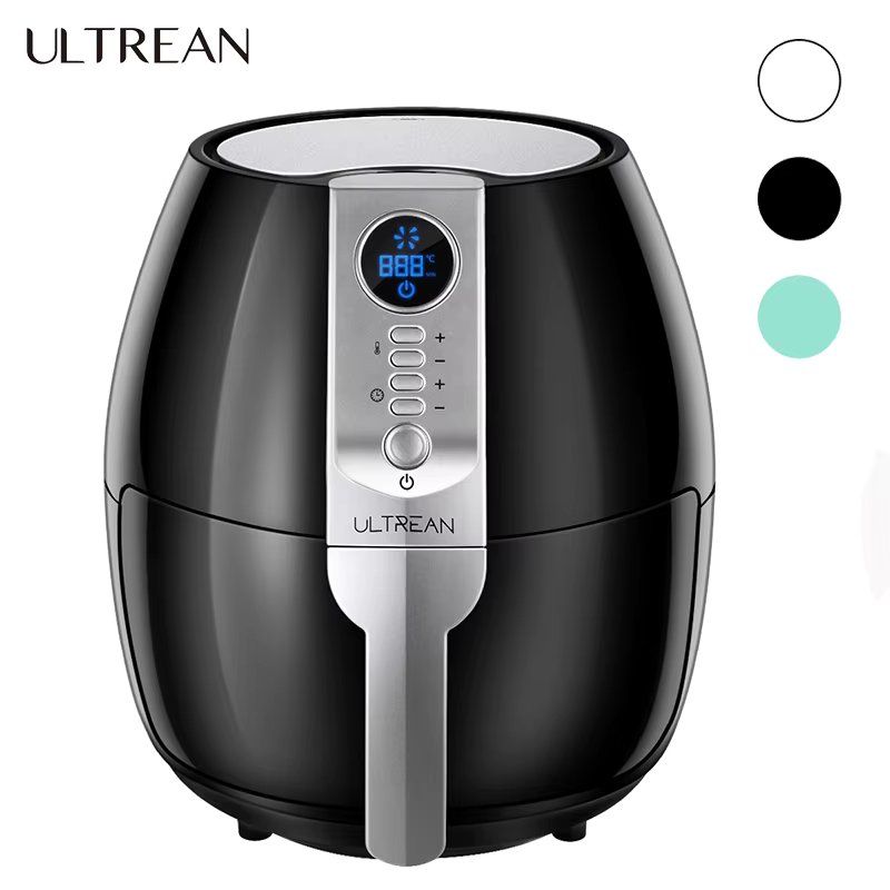 ULTREAN 4L Air Fryer Electric Hot fryer Oil-free Auto Household Kitchen 360°Baking Convection Oven Deep Fryer with Touch Control