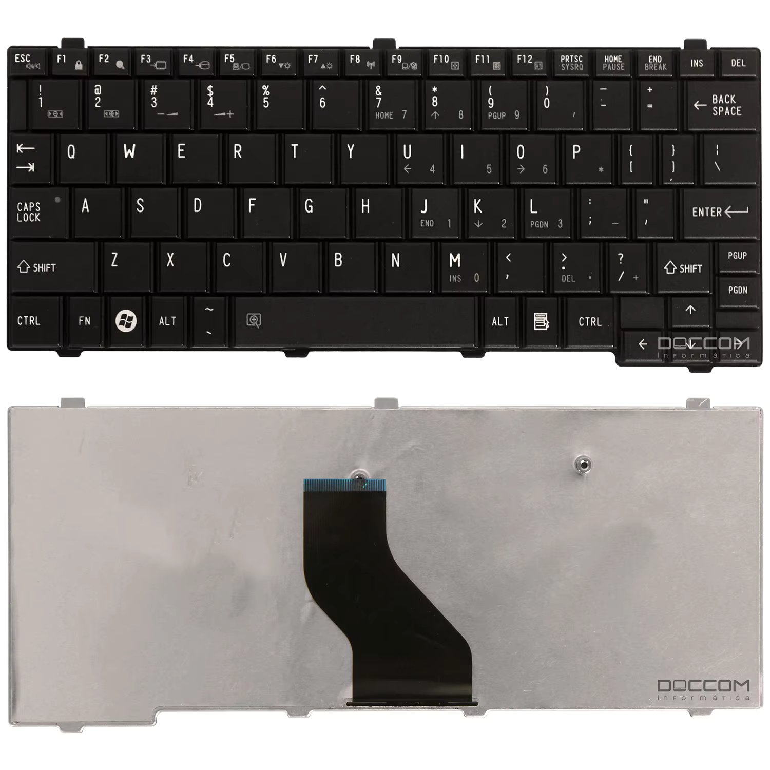 Teclado Compatível Notebook Toshiba Nb200 Nb205 Nb250 Nb255 Nb300 Nb305 Nb500 Nb505 Nb510 Nb511 Portege T110 T115
