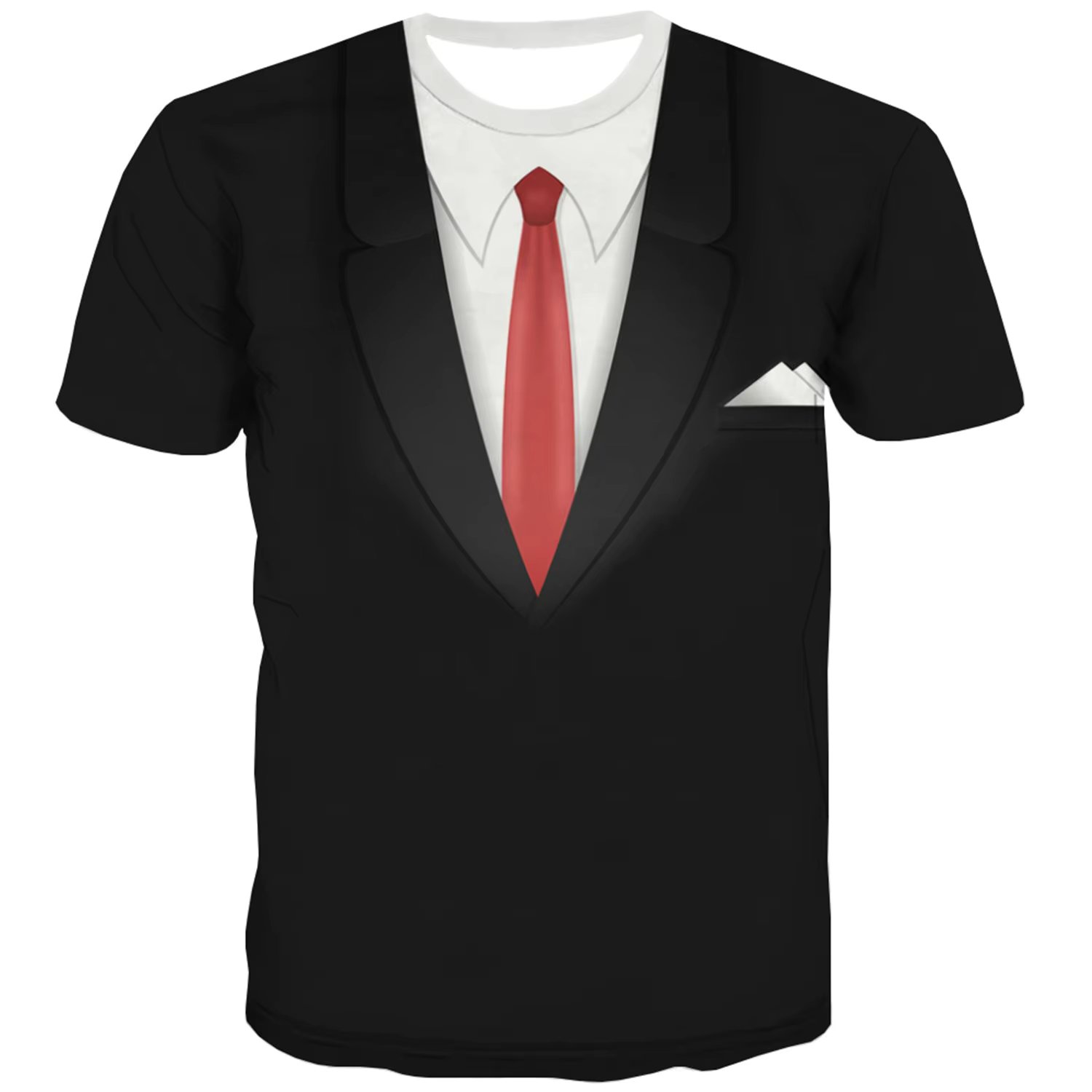 KYKU Tuxedo T-Shirts for Men Suit Tshirt Tux Costume T Shirts