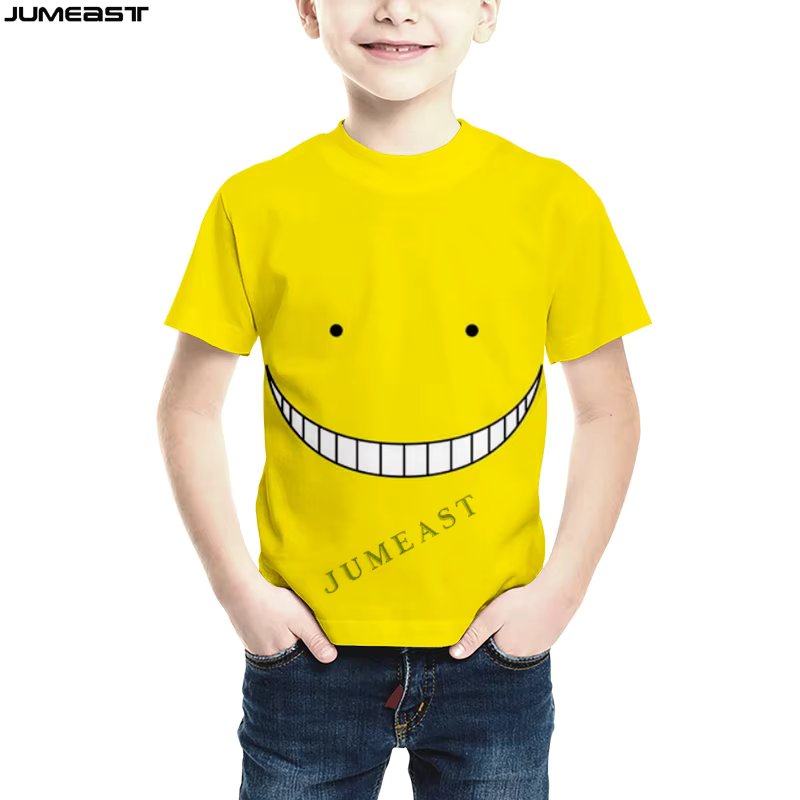 Jumeast Y2k Men Women 3D Printed Children T-Shirt Assassination Classroom Short Sleeve Kids T Shirt Sport Pullover Tops Tees