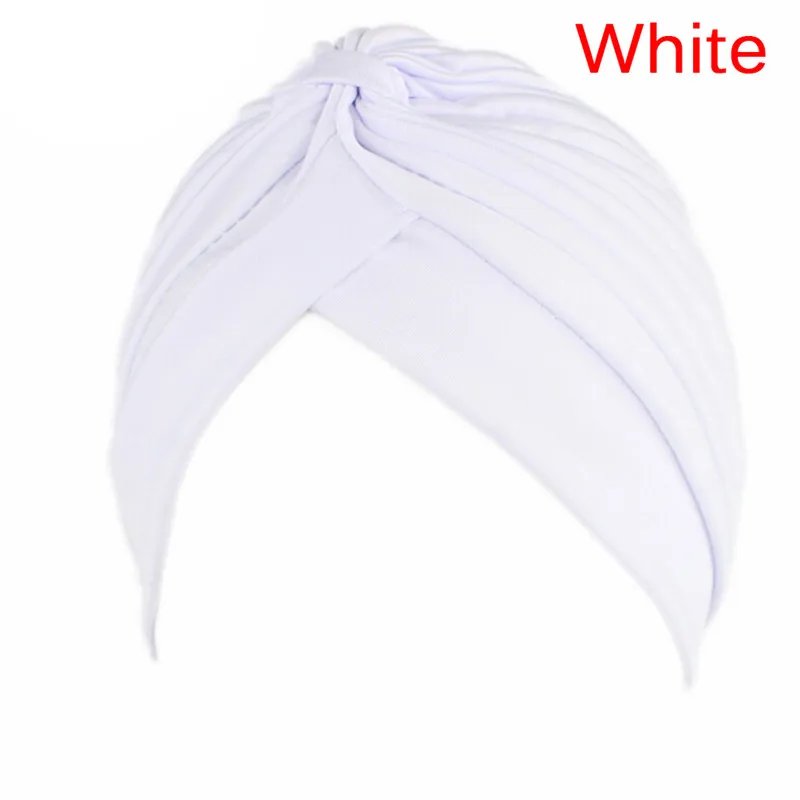 Women Elastic Stretchy Beanies Hat Bandanas Big Satin Bonnet Hijab Cap Hat For Musleim Womens Solid Color Muslim Turban Cap