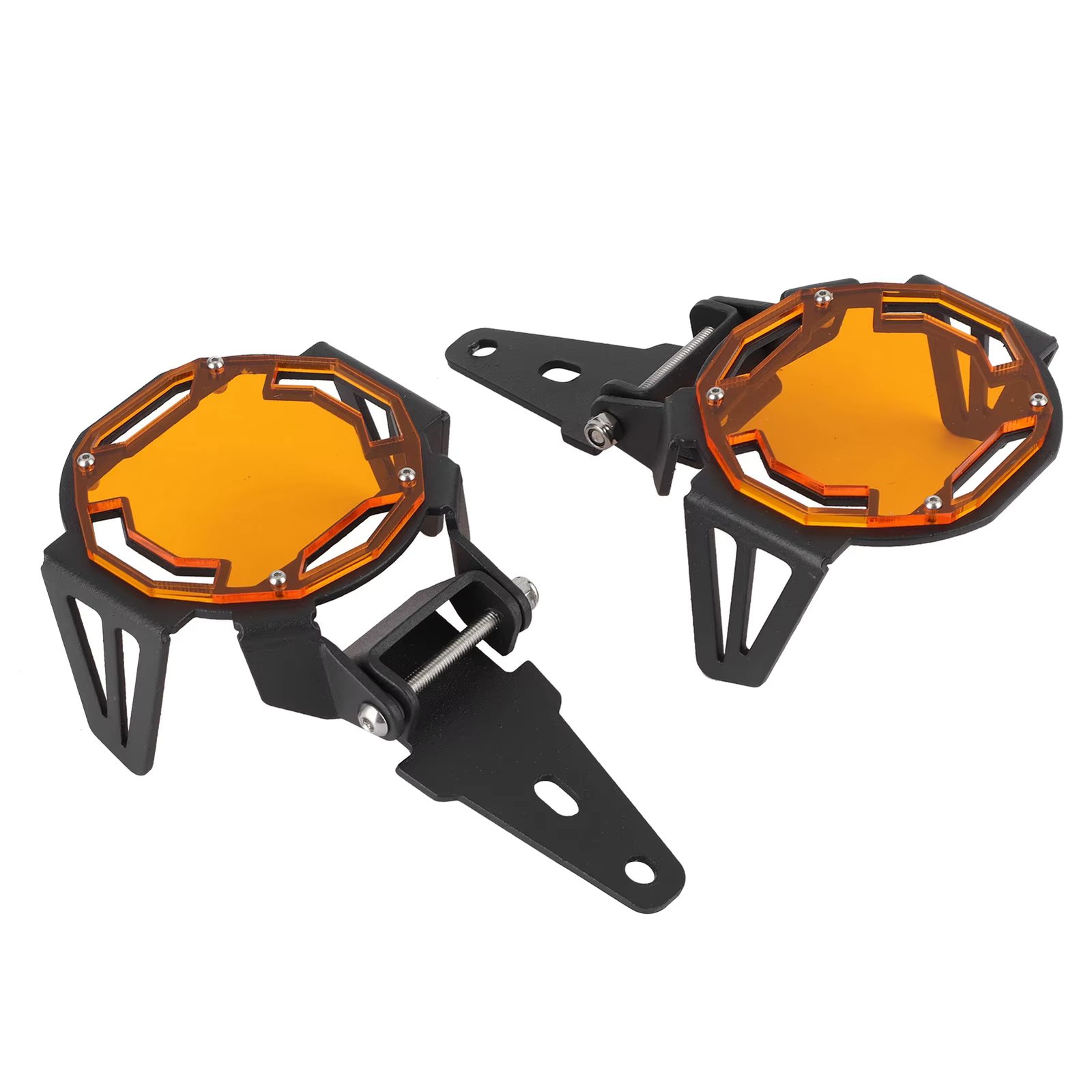 Motocycle Fog Light Guard Protective Cover LED Lamp Protector Fit for R1200GS/R1250GS Adventure LCOrange