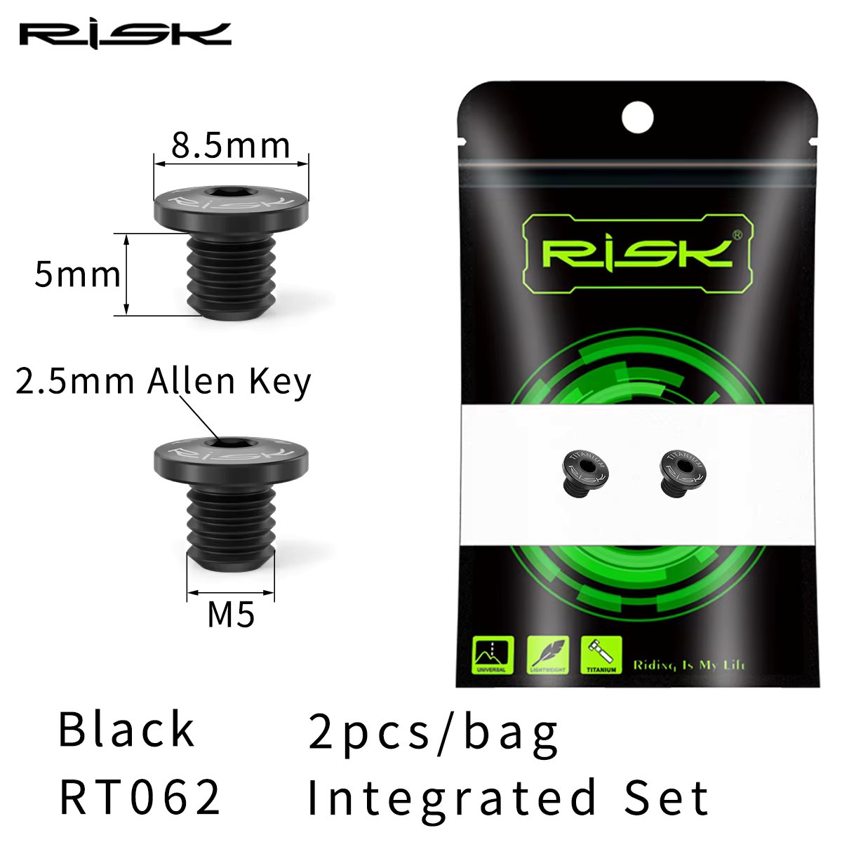 2pcs Black