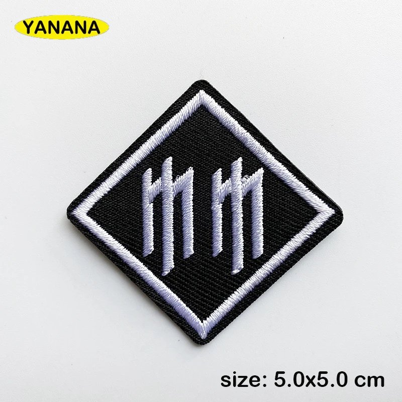 rock Patches for Clothing DIY Stripes Written Words Sticker Clothes Stickers Apparel Garment Accessorie