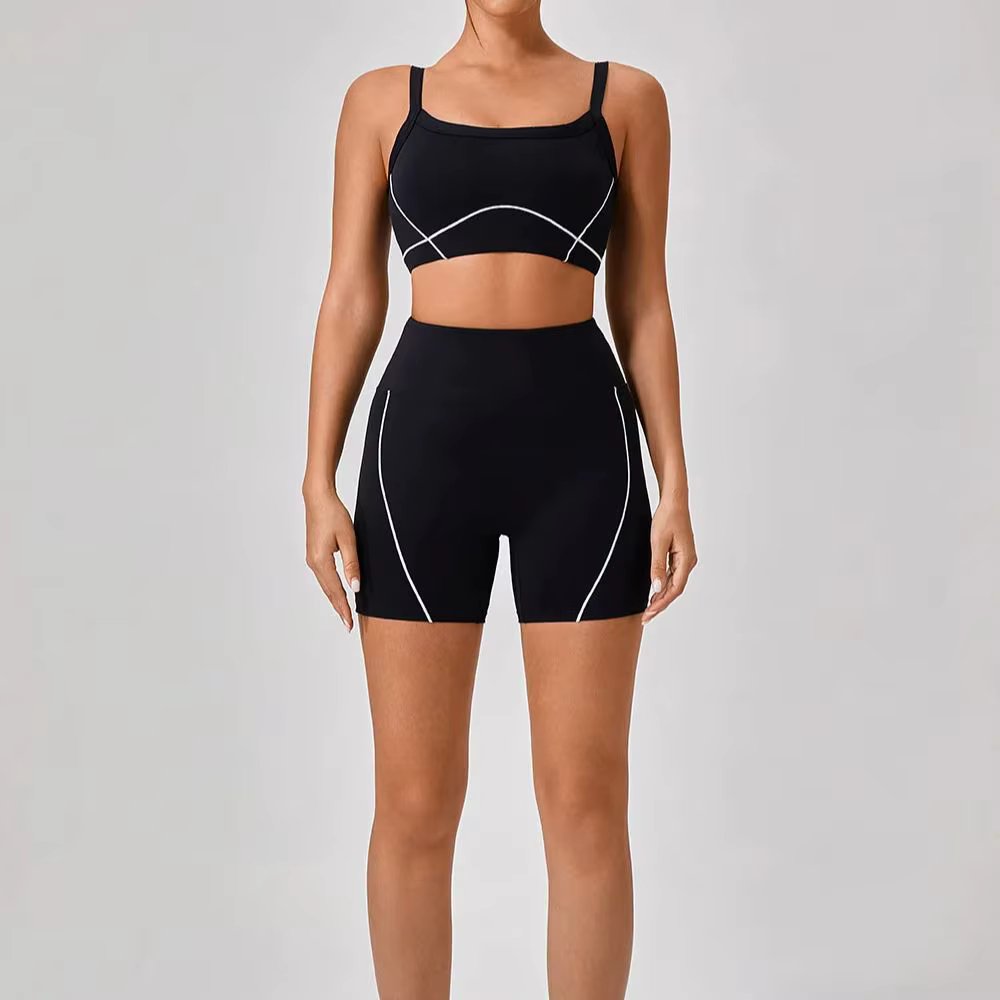 Black short set