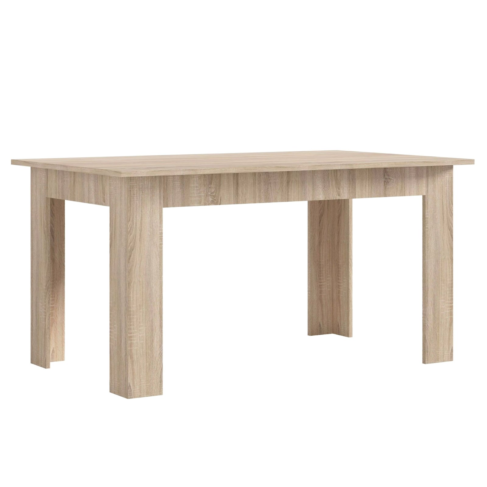 Miroytengo dining table living room fixed Nur contemporary style Sonoma 138x80 cm Oak