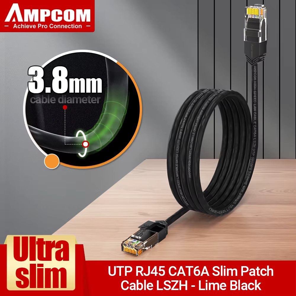 Cat6A UTP Black