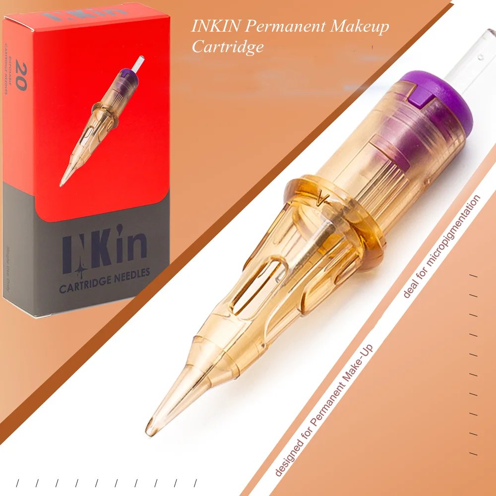 EZ INKIN PMU SMP Cartridge Tattoo Needle 1RL Permanent Makeup Needles Eyebrow Eyeliner Lips Cartridge Tattoo Machine Pen