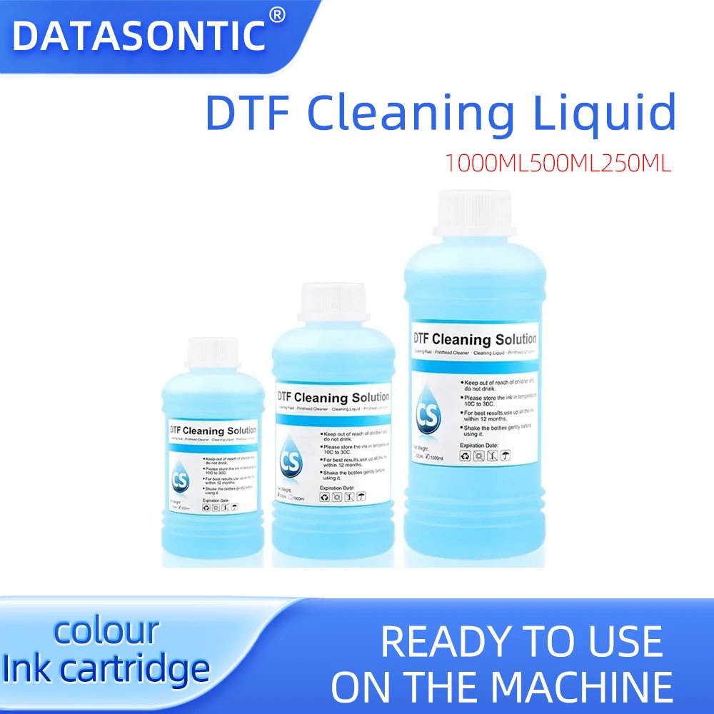250ml 500ml 1000ML DTF Ink Cleaner Cleaning Solution Liquid For DTF (Direct Transfer Film) Printer Printhead Tube Cleaning