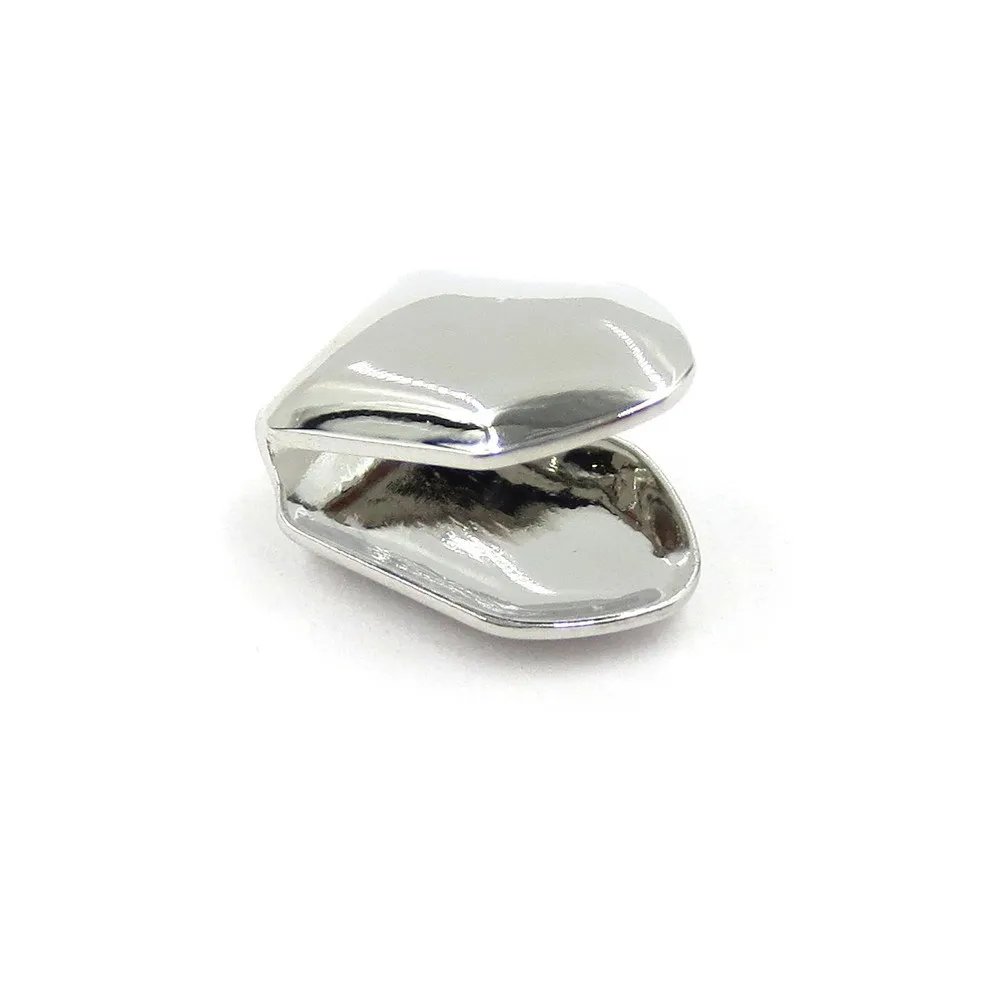 Simple Teeth Grillz Gold/Silver Plated HipHop Single Tooth Grillz Top/Bottom Dental Grill Teeth Caps Men Women Halloween Cosplay