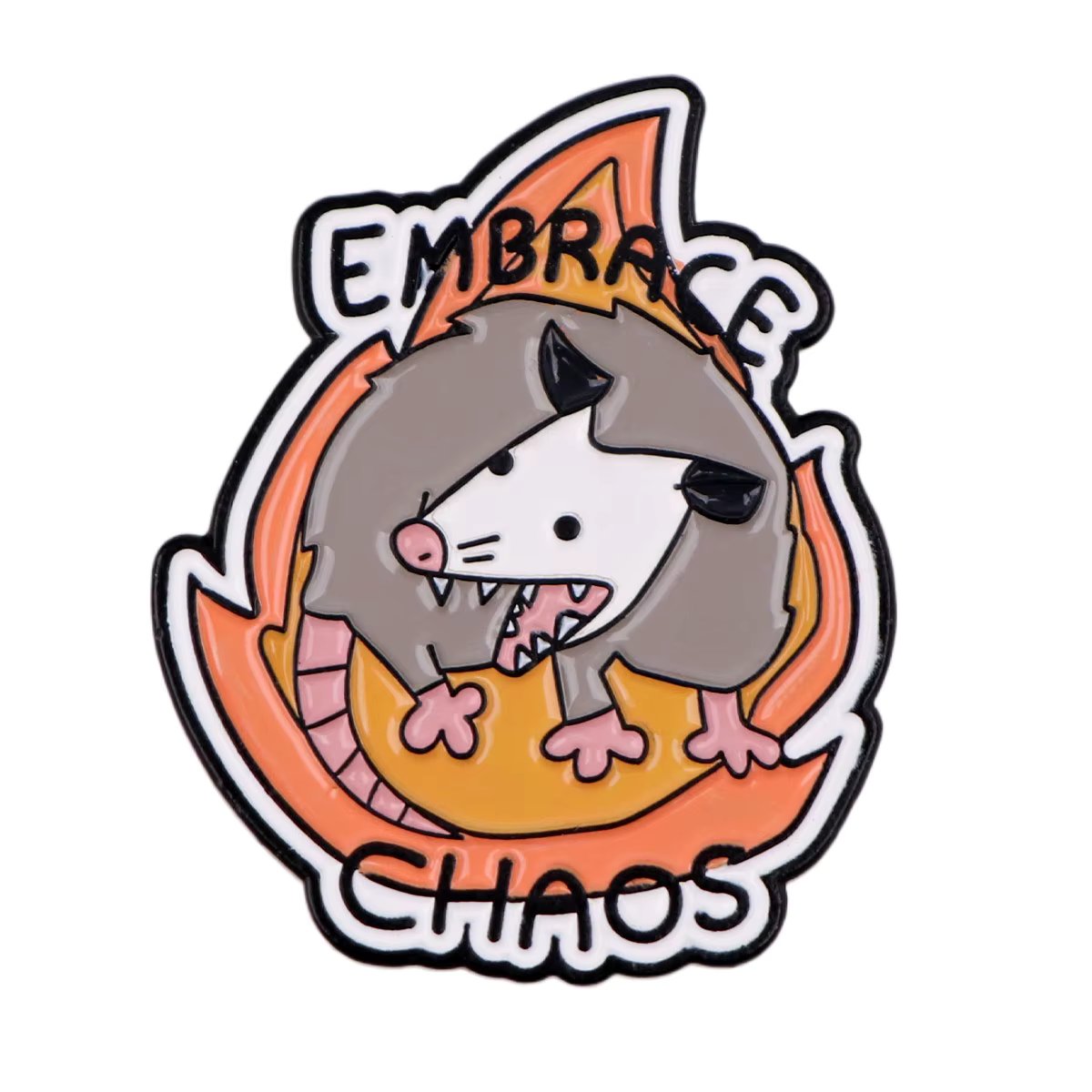 Cartoon Raccoon Quote Series Brooches for Clothing Enamel Pins Lapel Pins for Backpack Women Men Jewelry Accessories Badges