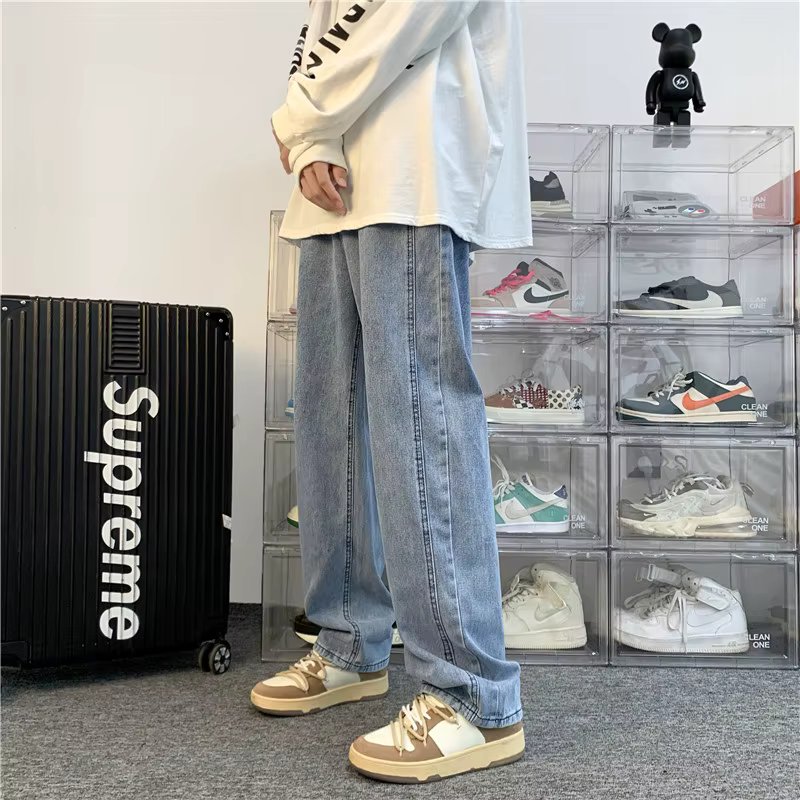 Trend-in Japanese jeans men's Slow Slack Casual Denim Pants LP0764