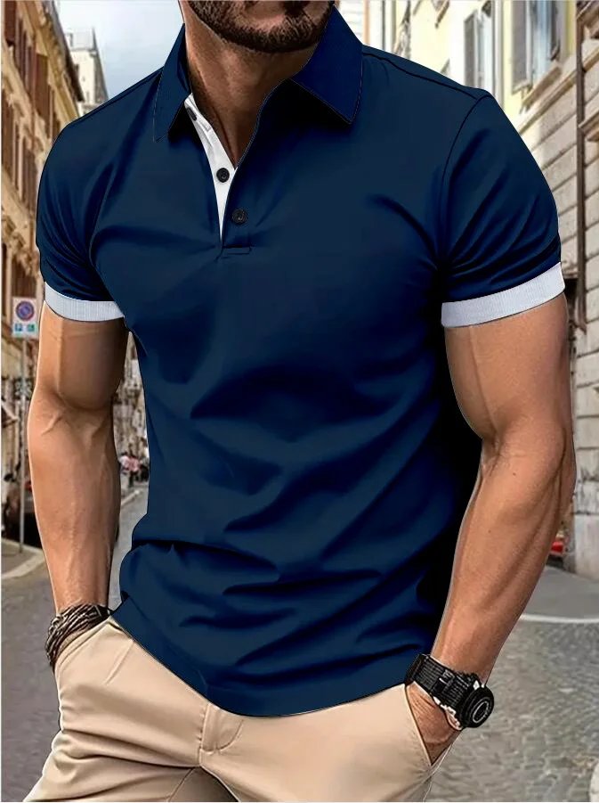 Navy blue with white