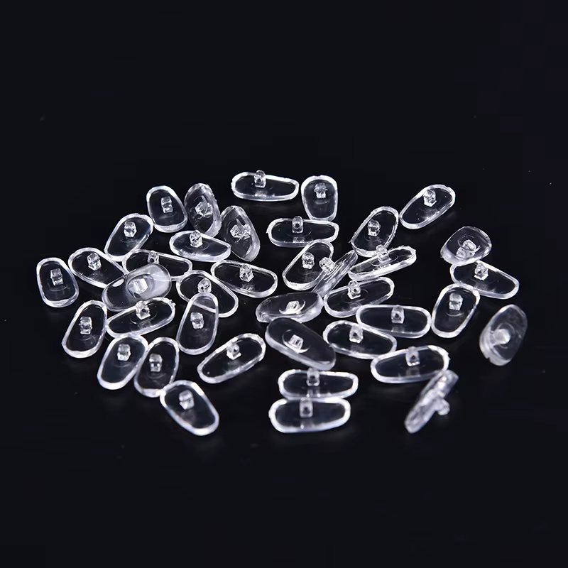 50 Pairs 13mm Silicone Nose Pads Screw On Nose Pads Push On Nose Pads Repair Tool For Eyeglass Sunglasses Eyewear Accessories
