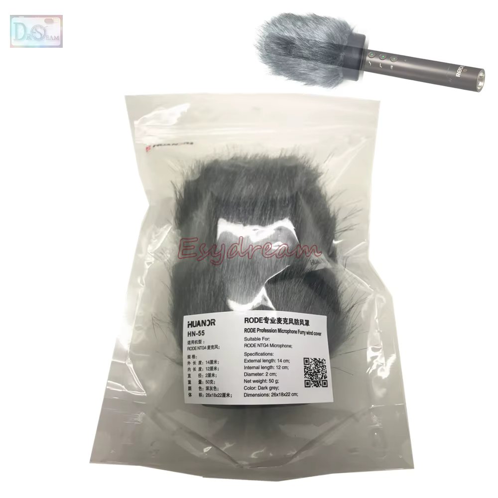 Professional Outdoor Furry Cover Windscreen Windshield Deadcat Muff for Rode NTG4 NTG 4 Microphone Mic Wind Shield