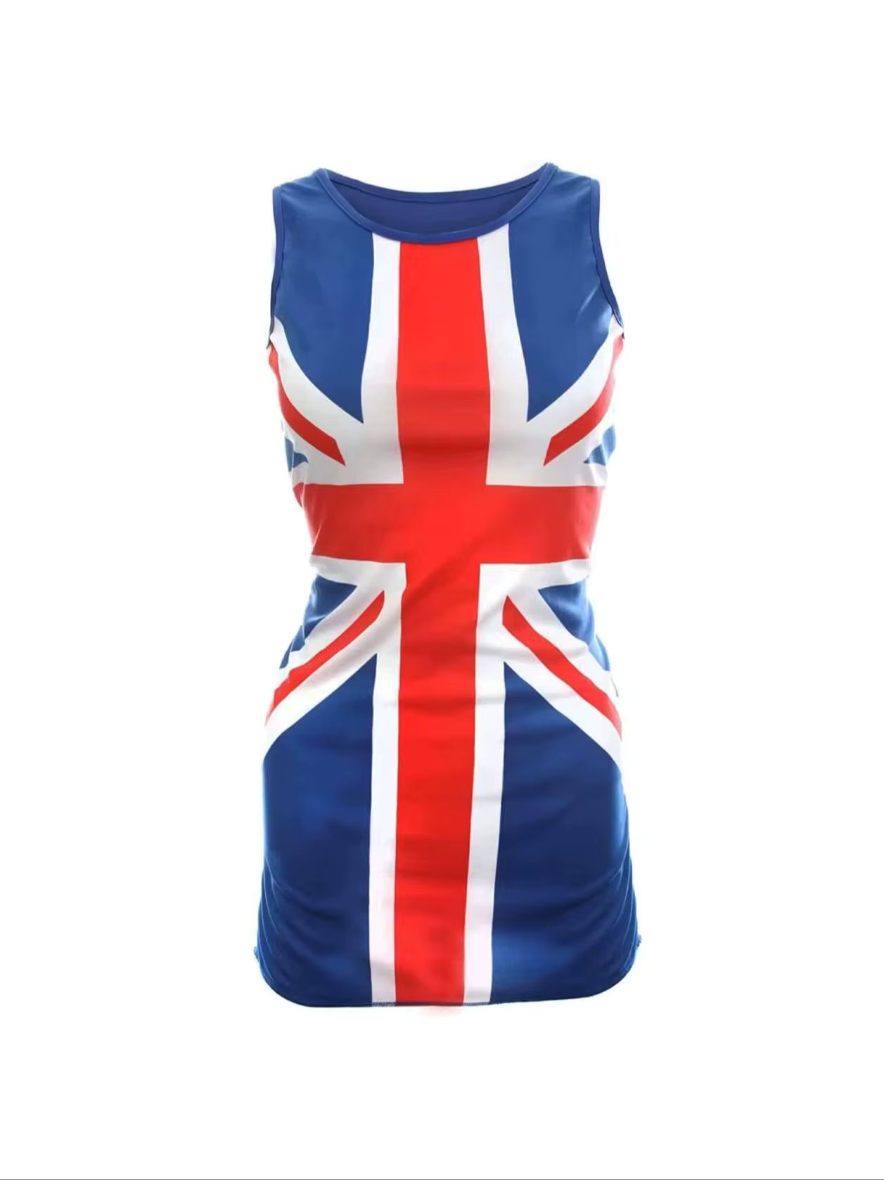 Ladies Union Jack Dress - Red, White and Blue Union Jack Flag Classic Dress – 90s Music Icons, Brit Pop, VE Day, Jubilee Dress