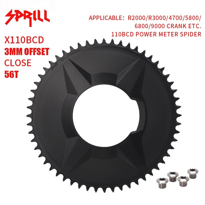 Black 3mm 56T