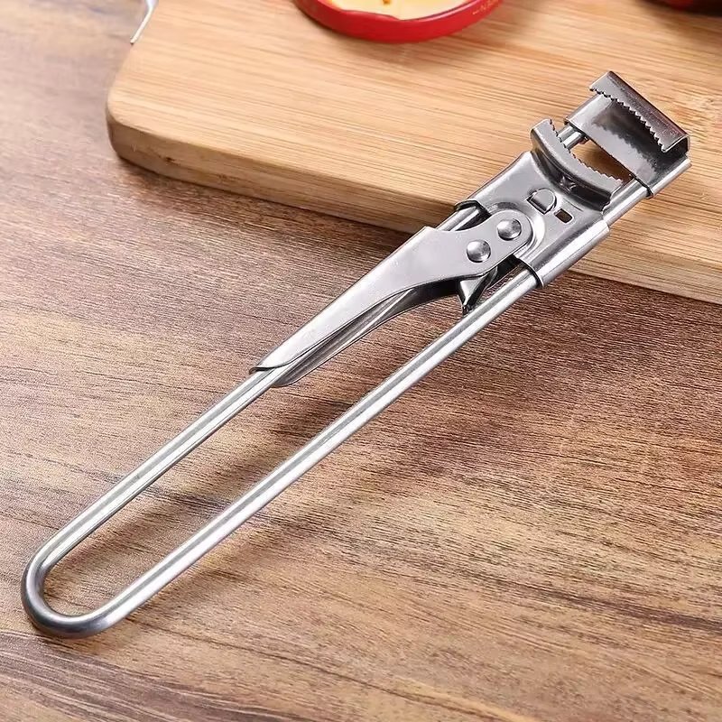 Adjustable Bottle Opener Stainless Steel Beer Wine Openers Labor-saving Seasoning Can Crusher Kitchen Tools Bar Accessories