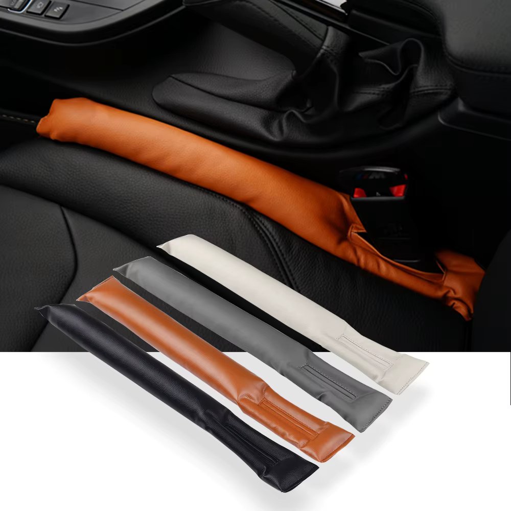 Inbuilt Car Leather Niche Cushion 1 + 1 Car Sides Cushion Car Crack Cushion Seat Cushion Goods Interior Evil three svery