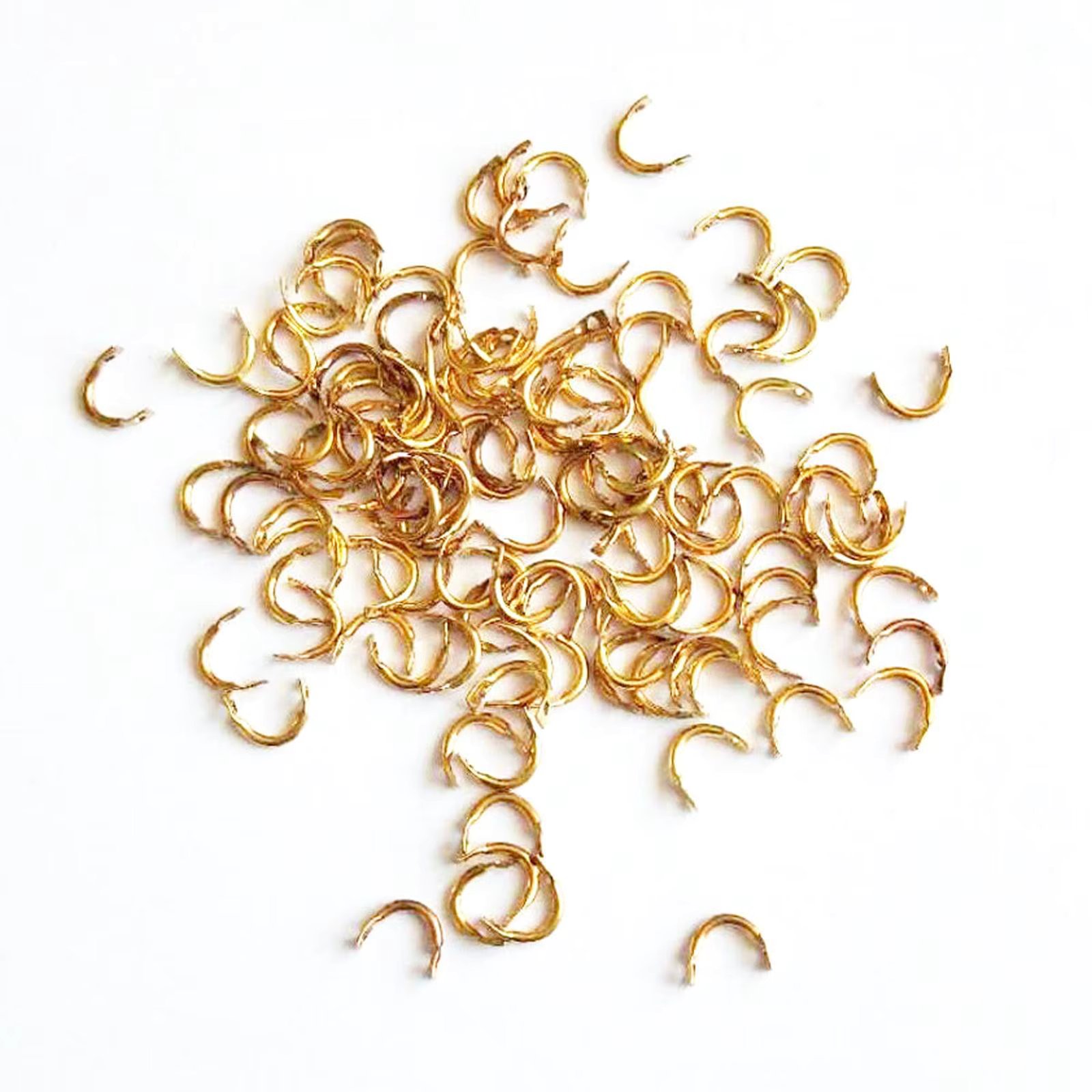 25pcs Brass Fishing Clevis Easy Spin Spinner Clevis Fishing Spoon Spinnerbait Lure Accessories Fishing Tackle DIY Making