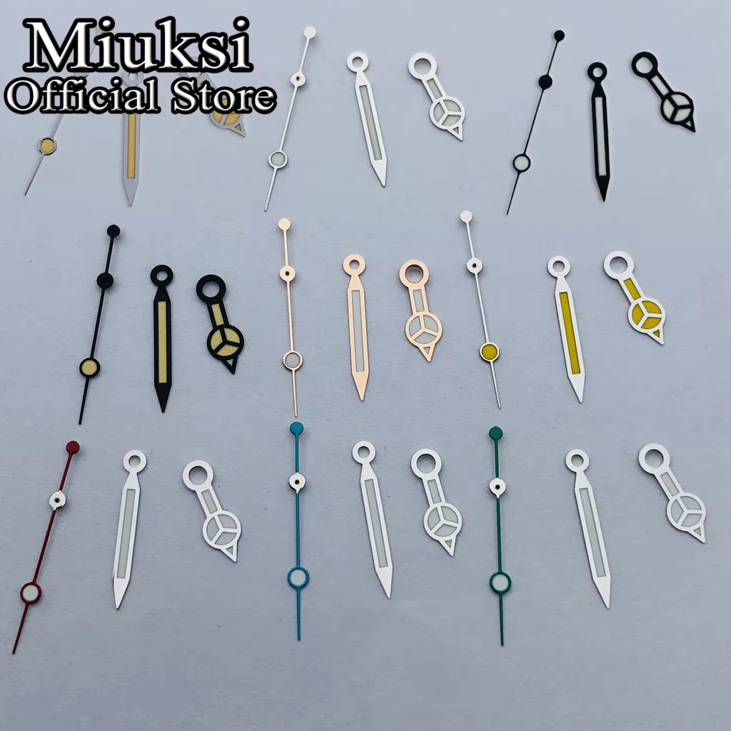 Miuksi watch hands green luminous hands fit NH35 NH36 3135 ETA2836 2824 Miyota8205 8215 821A Mingzhu DG2813 3804 PT5000 movement