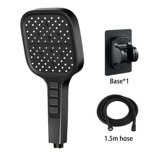 Black shower set