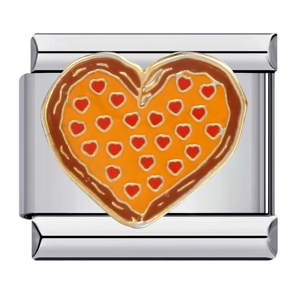 Colorful Romantic Letter Love Heart Italian Charm Links Fit 9mm Stainless Steel Bracelet Jewelry DIY Making Jewellry