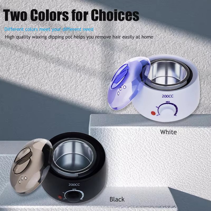 200ml Depilatory Brazilian Hard Wax Beans Wax Warmer Machine Removal Wax Heater Wax Machine Depilatory Epilator Wax-melt Pot
