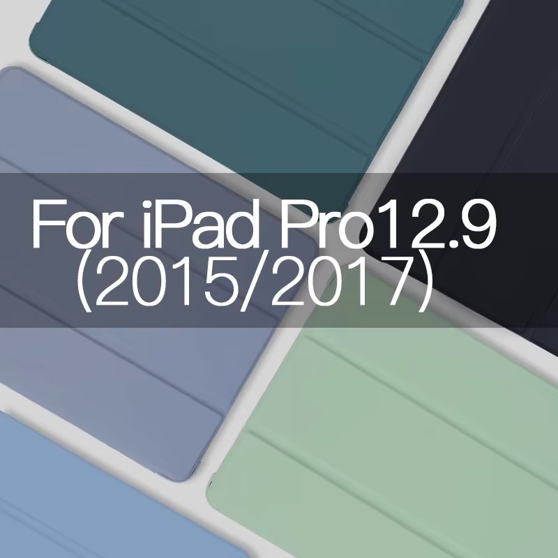 For iPad Pro 12.9 2017 Edition (With Home key) Case A1584 A1670 A1671 2015 1th 2rd Gen With Pencil Holder Magnetic Smart Cover