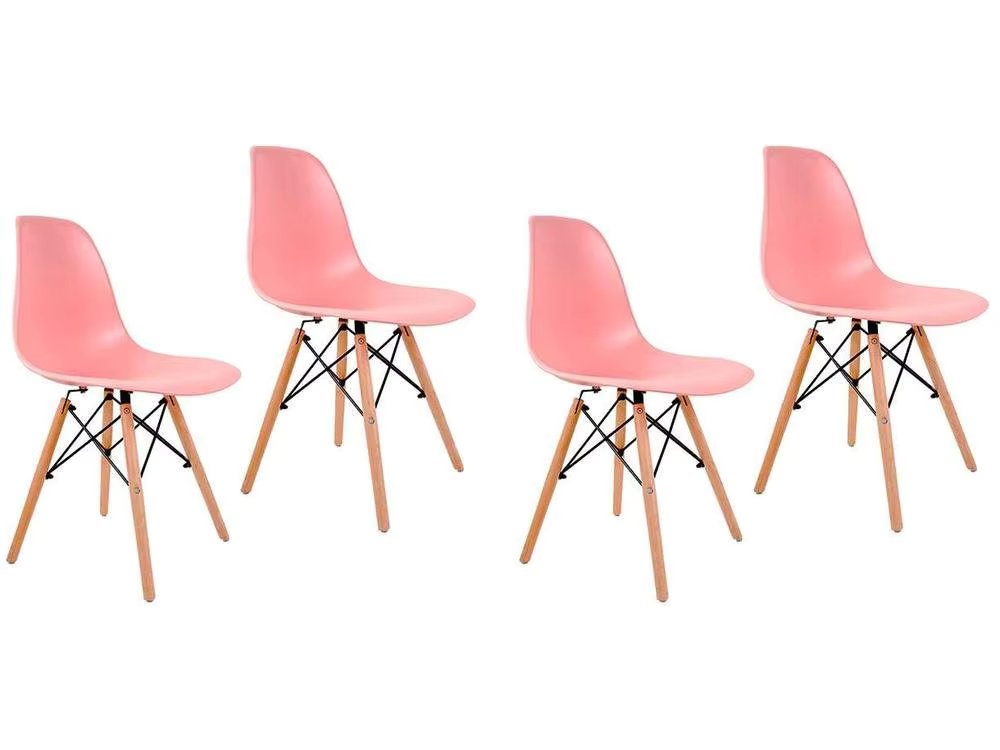 Set of Chairs Polypropylene and Wood
