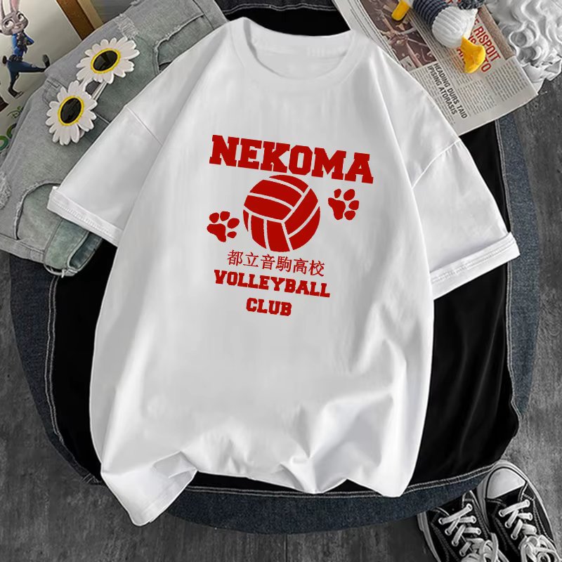 Haikyuu Volleyball Print Breathable T-shirt Women Sport Hip Hop Casual Short Sleeve T shirts Summer 2022 Harajuku Soft Camisetas