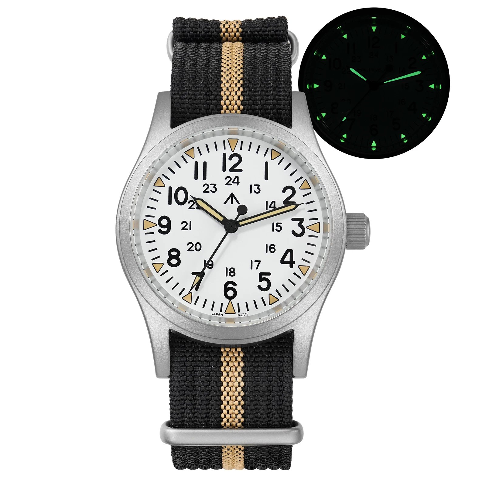 White Dial Black
