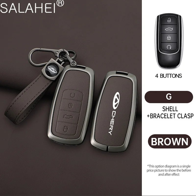 F-brown keyring