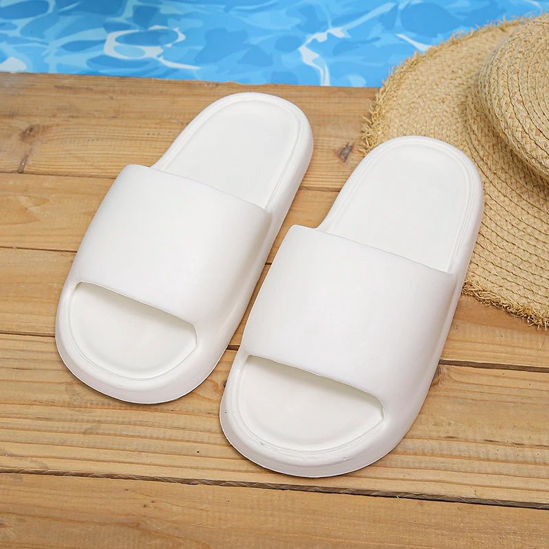 Rimocy New Soft Bottom Home Slippers Women Light Non-Slip Bathroom Shoes Woman Summer Candy Color Casual Indoor Slides Female