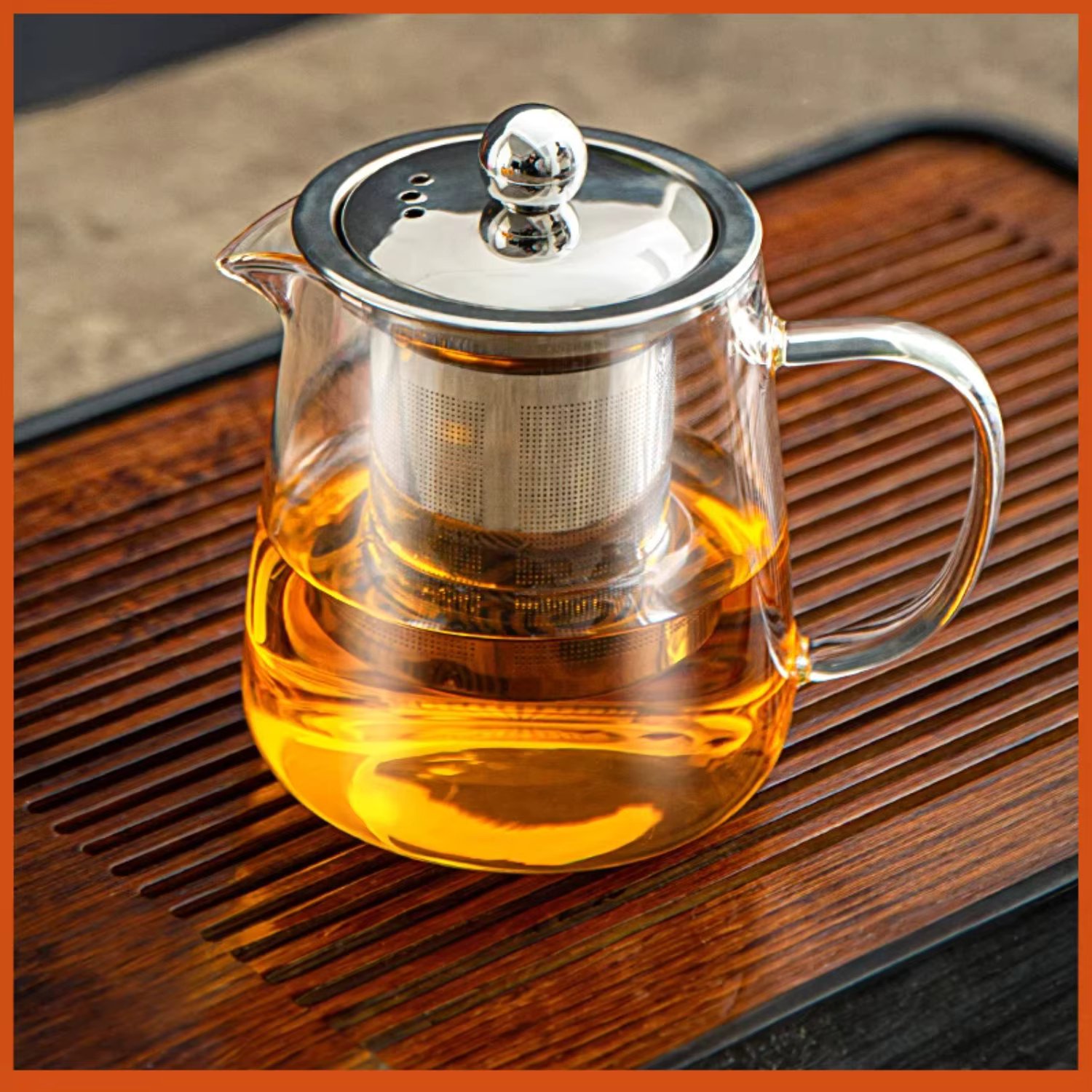 Elegant Transparent Glass Handled Kung Fu Teapot Set for Coffee and Tea - Filtered, Open Fire Heated Chinese Style Kettle