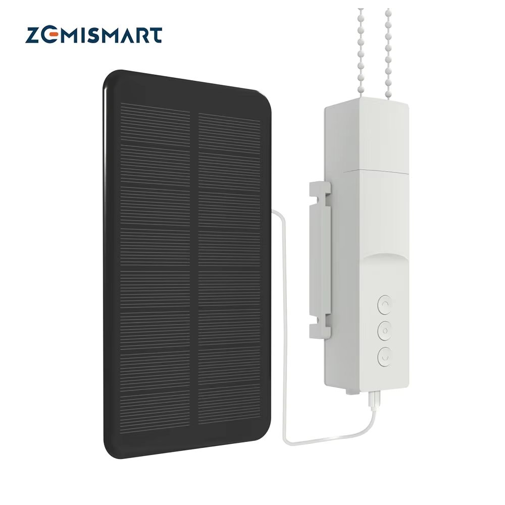 Zemismart New Update Tuya Zigbee Smart Roller Shade Driver Solar Panel Blinds Motor Power By Battery Alexa Google Home Yandex