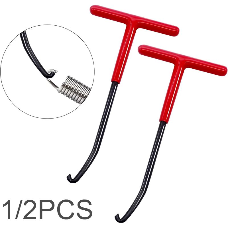 1/2 PCS Exhaust Spring Puller Tool Motorcycle Exhaust Spring Hooks, T Handle  Hooks Snowmobile Spring Puller Removal Tool