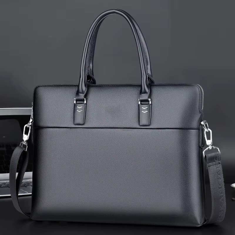 High Quality Men Briefcases Bag For 14 inch Laptop Business Travel Bags Handbags Leather Office Shoulder Bags For Man