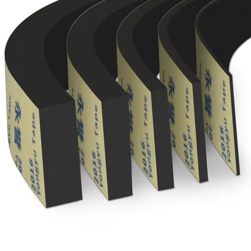 5M Foam Tape Single-Sided Black EVA Sealing Anti-Collision Gasket Insulation Wear-Resistant Seamless Door And Window Caulking