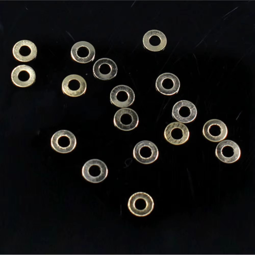 200pcs Gold Color Diameter 1.4mm Stainless Steel Metal Eyeglasses Glasses Screw Washers