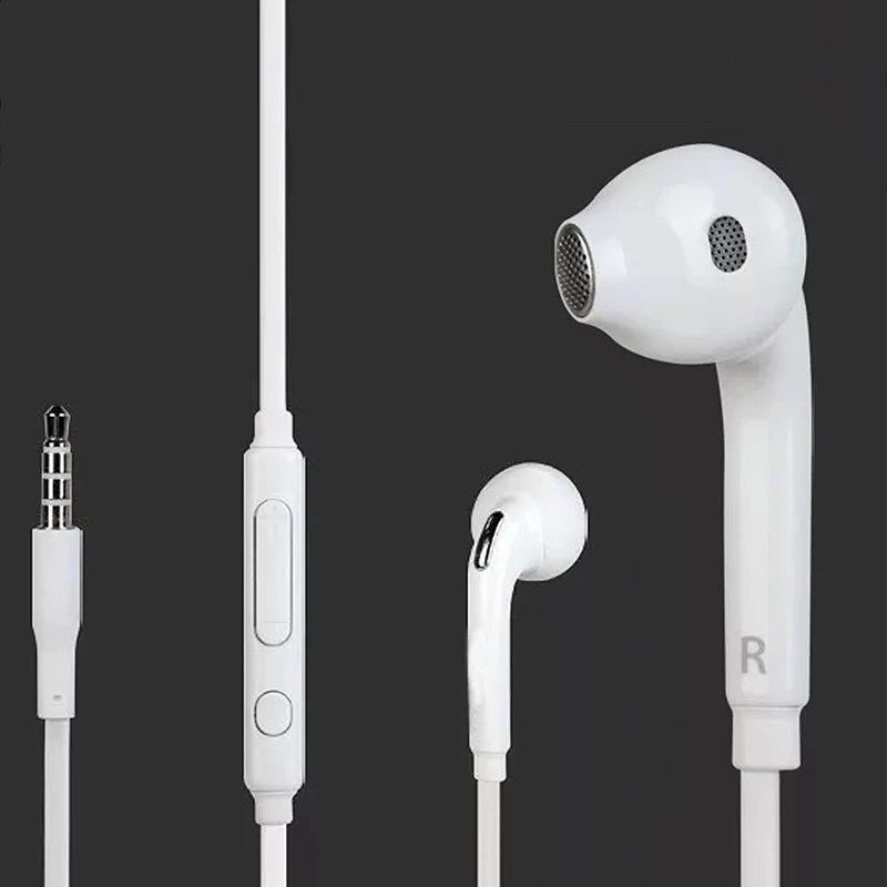3.5mm jack Headset Earphone Mic Remote Volume Control for Samsung Galaxy S6 Edge S5 S4 Note 5 4 3 Handfree Headphone Earbuds