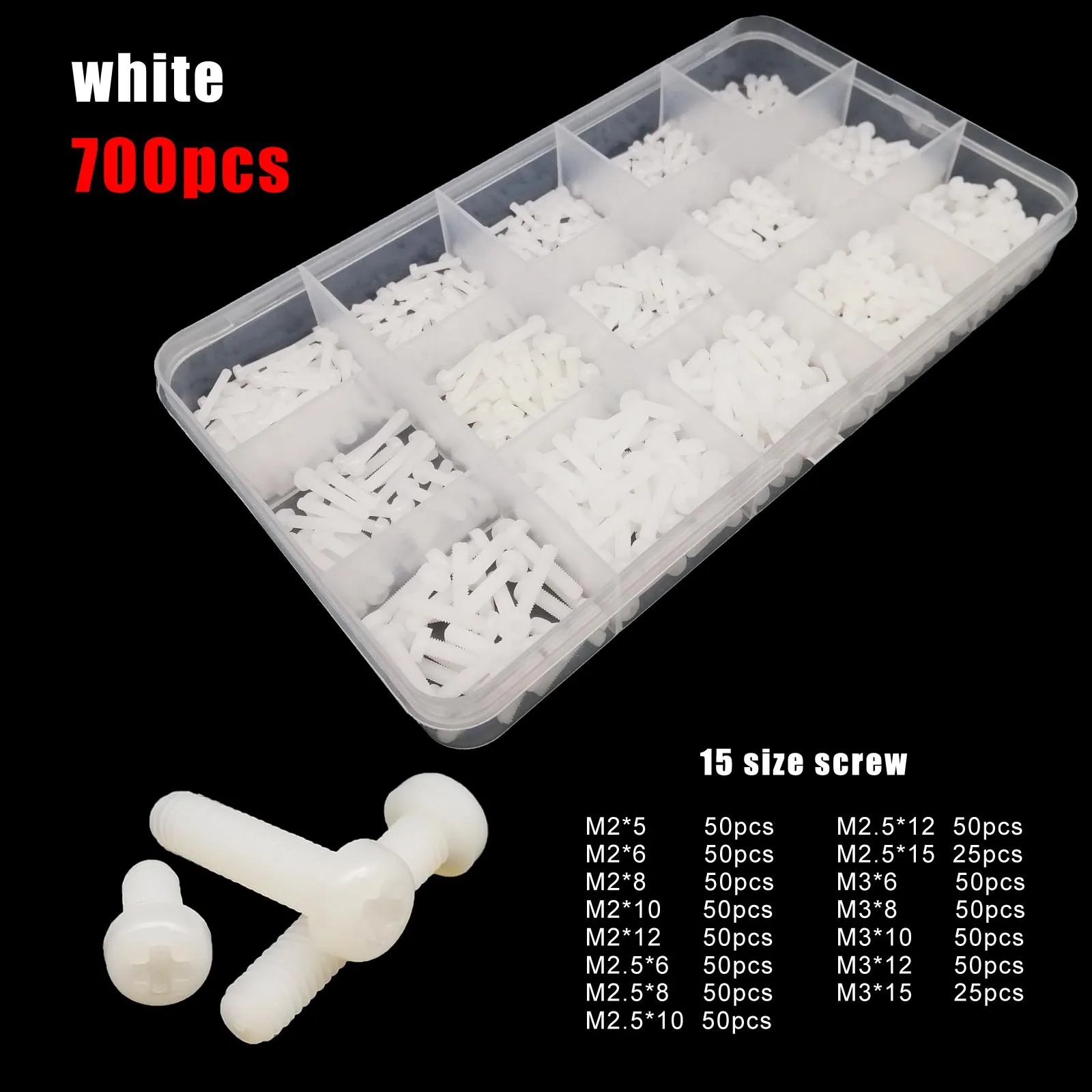 white 700pcs