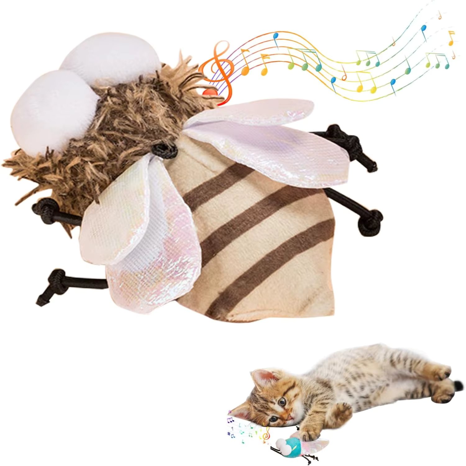 Vibrant and Colorful Bug Art Combined with Delightful Ito Illustrations - Charming Hanging Decor Featuring Playful Animal Theme