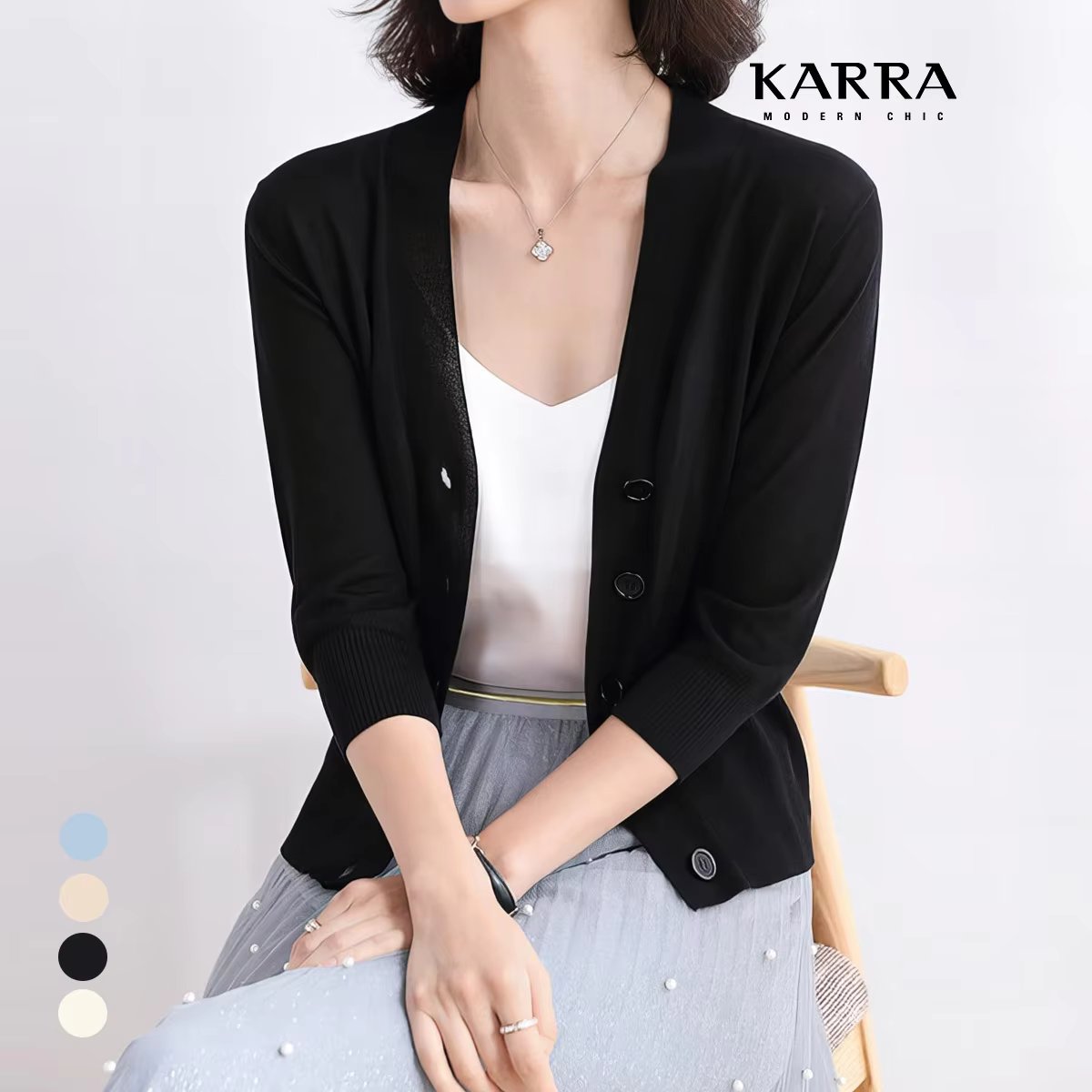 KARRA Deep V-Neck Summer Guardian _ KB4MCD015C