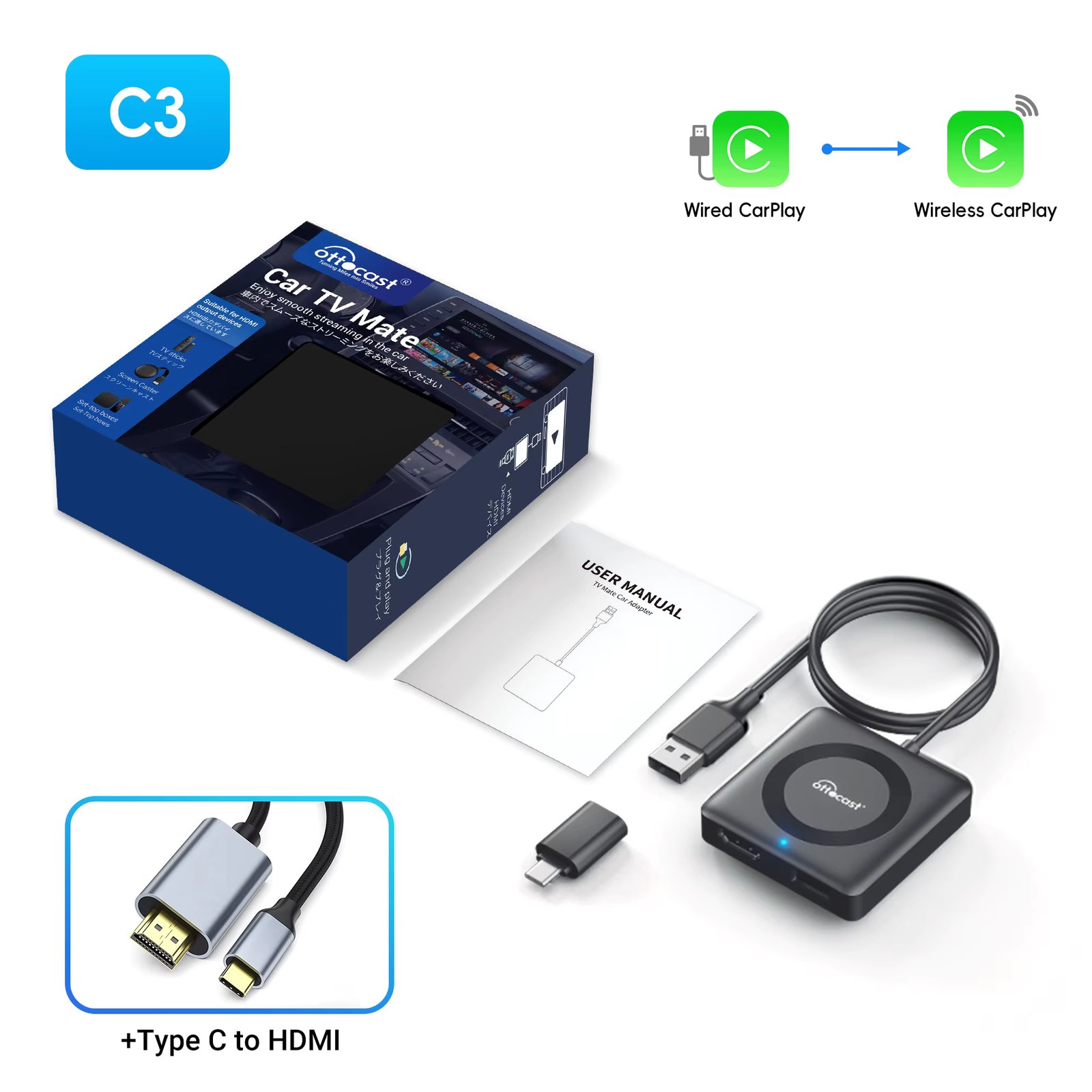 with Type C to HDMI