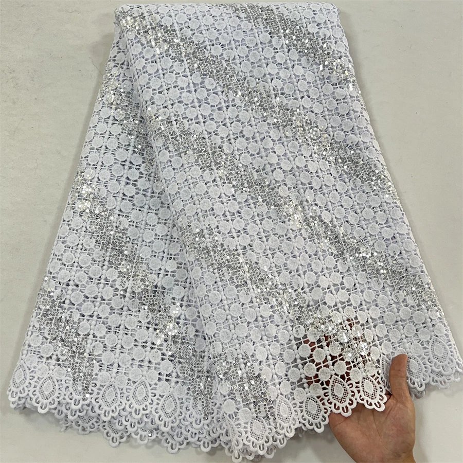 21White Sequins Lace