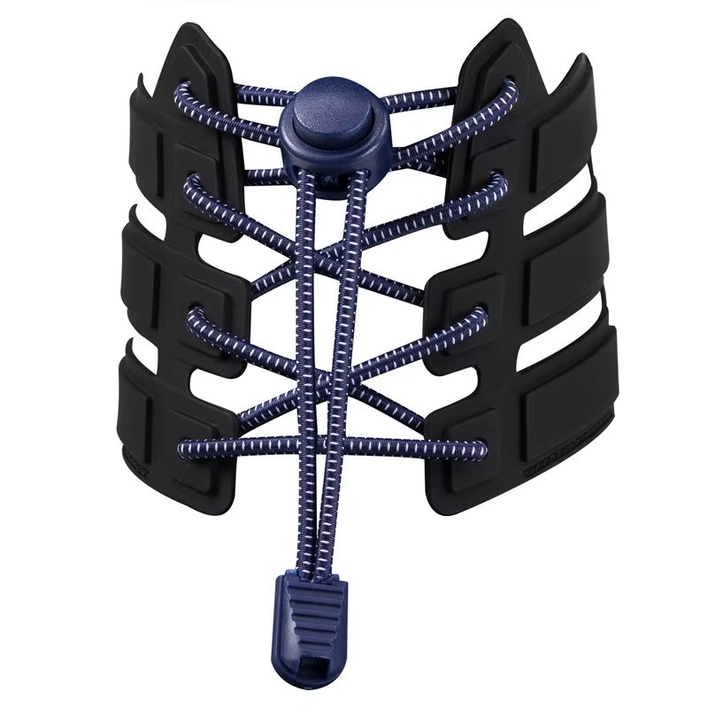 Round Shoe Laces Elastic No Tie Shoelaces Plastic Lock  Suitable For All Sports Shoes Accessories Lazy Shoe Lace Rubber band